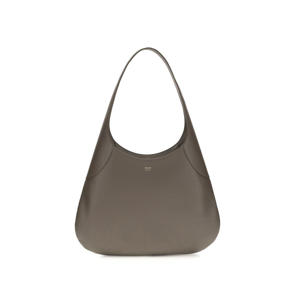 Khaite Joan Large Hobo Shoulder Bag — Grey