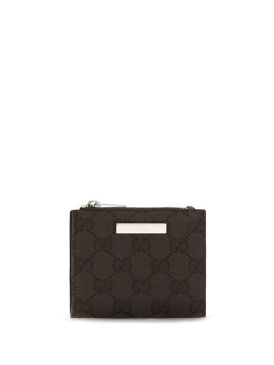 Gucci GG Canvas Wallet with Plaque