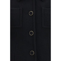 Chloé Black Tweed Cropped Blazer