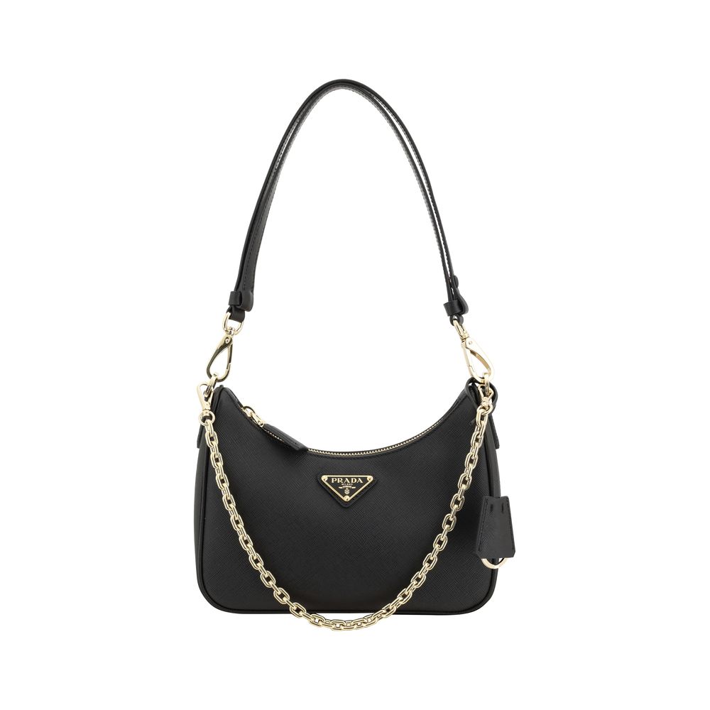 Prada Saffiano Lux Double-Strap Shoulder Bag