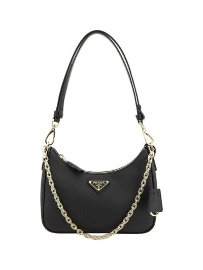 Prada Saffiano Lux Double-Strap Shoulder Bag