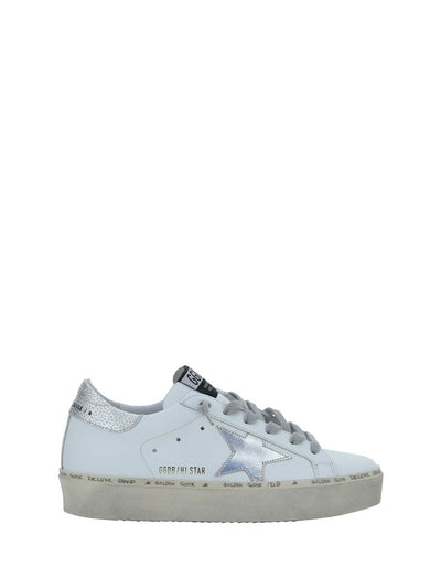 Golden Goose Hi Star Leather Sneaker — White
