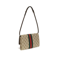 Gucci Horsebit Web GG Canvas Wallet with Strap