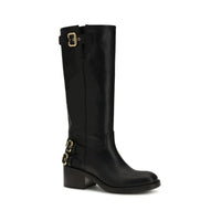 Chloé Black Calf Leather Dakota Boots