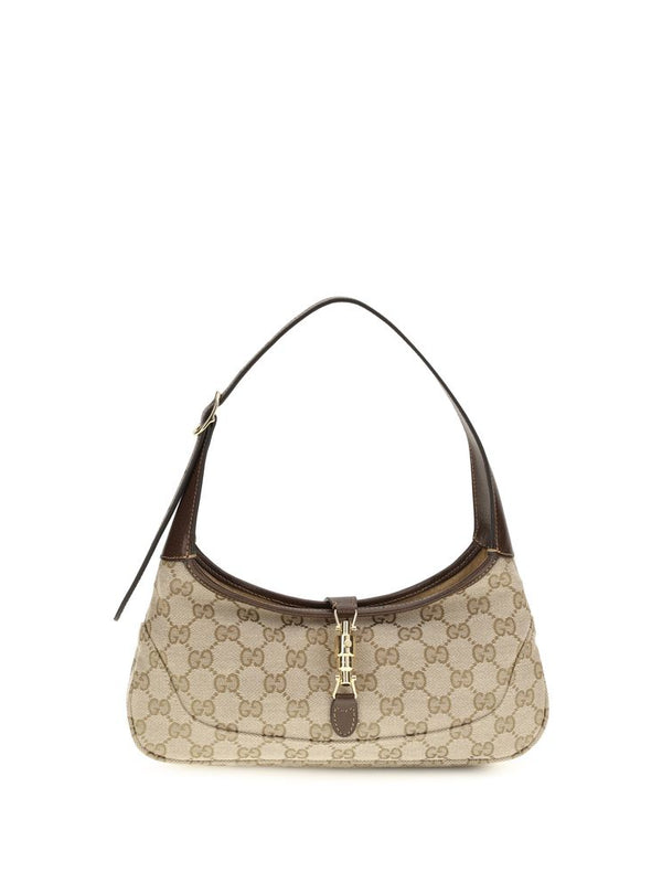 Gucci Jackie Slim Shoulder Bag — Beige