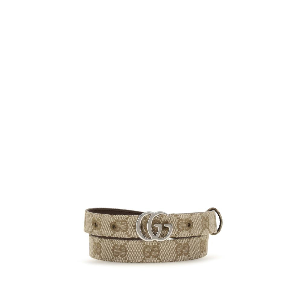 Gucci GG Marmont Slim Canvas Belt