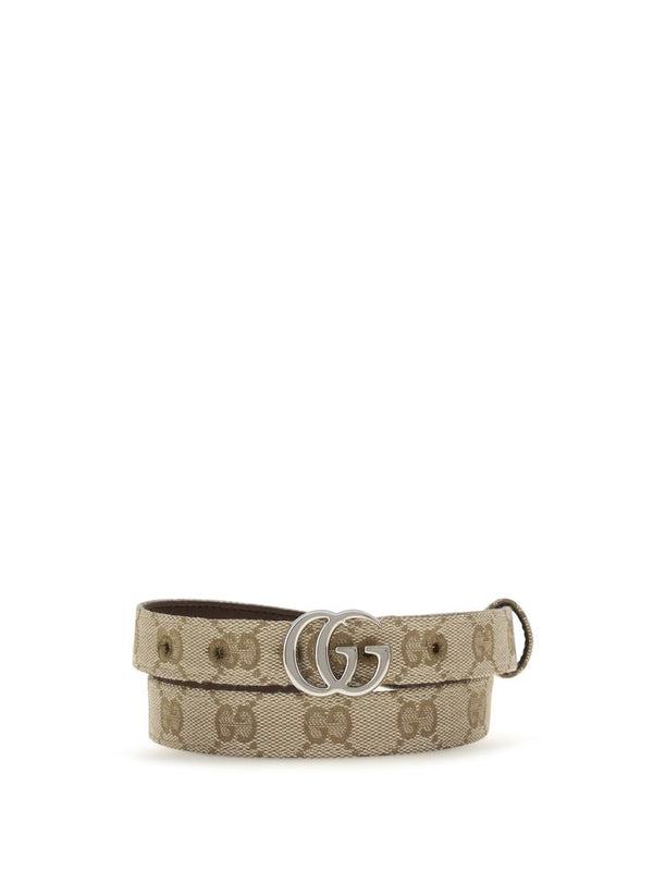 Gucci GG Marmont Slim Canvas Belt