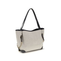 Chloé Gray Cotton Clover Tote Bag