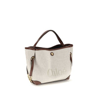 Chloé Beige Fabric Clover Handbag