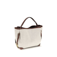 Chloé Beige Fabric Clover Handbag