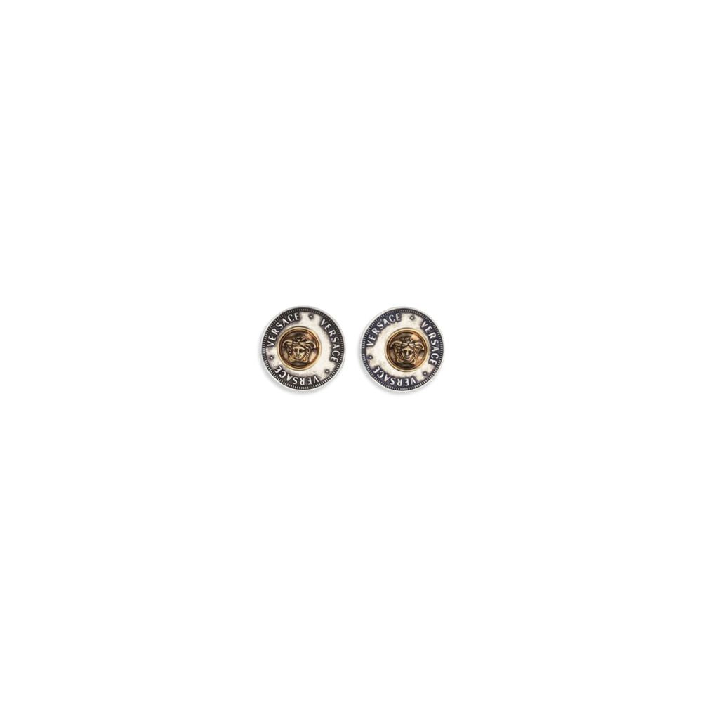 Versace Coins Bi-Galvanic Drop Earrings