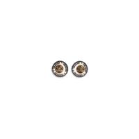 Versace Coins Bi-Galvanic Drop Earrings