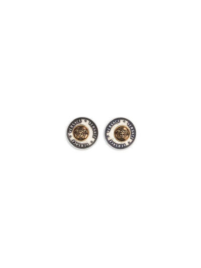 Versace Coins Bi-Galvanic Drop Earrings