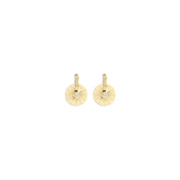 Versace Irradia Medusa Hammered Gold Earrings
