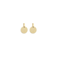Versace Irradia Medusa Hammered Gold Earrings