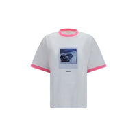 Versace Graphic Print Cotton T-Shirt — White
