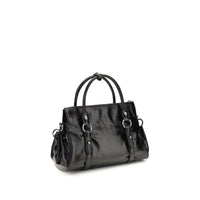 Miu Miu Embossed Logo Leather Top-Handle Bag
