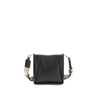 Stella McCartney Logo Cut-Out Mini Shoulder Bag — Black