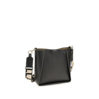 Stella McCartney Logo Cut-Out Mini Shoulder Bag — Black