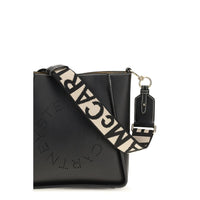 Stella McCartney Logo Cut-Out Mini Shoulder Bag — Black