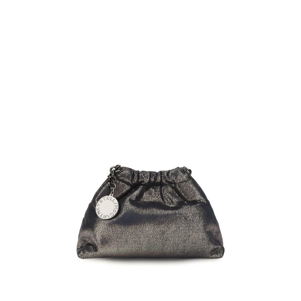Stella McCartney Falabella Mini Drawstring Shoulder Bag — Blue
