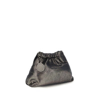 Stella McCartney Falabella Mini Drawstring Shoulder Bag — Blue