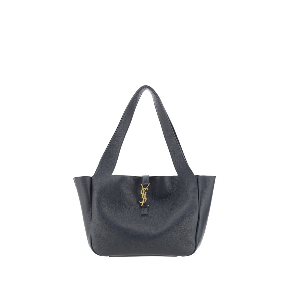 Saint Laurent Le 5 À 7 Bea Deerskin Leather Shoulder Bag — Black