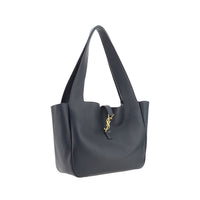 Saint Laurent Le 5 À 7 Bea Deerskin Leather Shoulder Bag — Black
