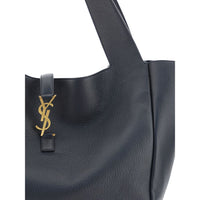 Saint Laurent Le 5 À 7 Bea Deerskin Leather Shoulder Bag — Black