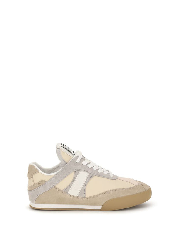 Chloé Beige Calf Leather Kick Sneakers