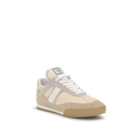 Chloé Beige Calf Leather Kick Sneakers