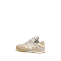 Chloé Beige Calf Leather Kick Sneakers