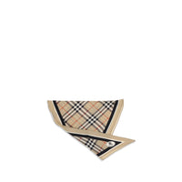 Burberry Knight Check Silk Twill Scarf — Beige