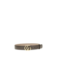 Gucci Grained Leather GG Buckle Belt