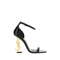 Saint Laurent Opyum YSL-Heel Patent Leather Sandal