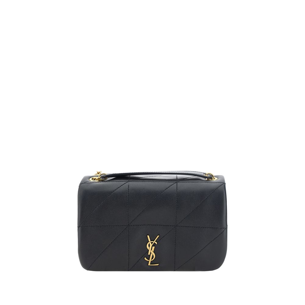 Saint Laurent Jamie Lambskin Shoulder Bag — Black