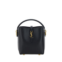 Saint Laurent Le 37 Leather Shoulder Bag — Black