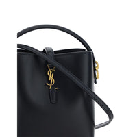 Saint Laurent Le 37 Leather Shoulder Bag — Black