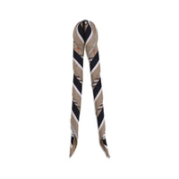 Burberry Check Silk Twill Scarf — Beige