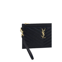 Saint Laurent YSL Quilted Leather Clutch