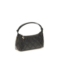 Tory Burch Fleming Nappa Leather Clutch — Black