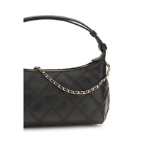 Tory Burch Fleming Nappa Leather Clutch — Black