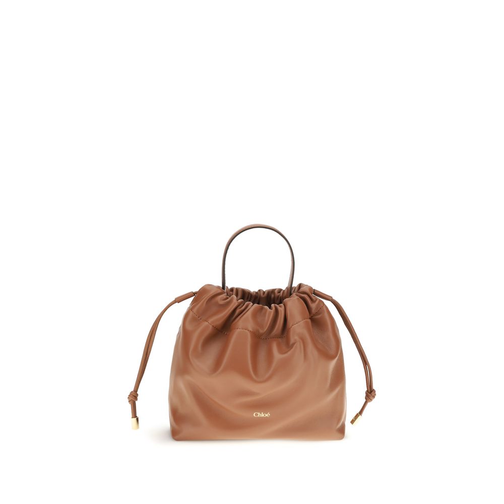 Chloé Brown Lambskin Icons Shoulder Bag