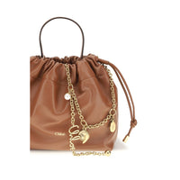 Chloé Brown Lambskin Icons Shoulder Bag