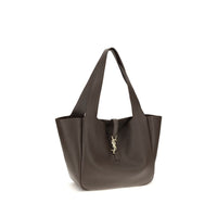 Saint Laurent Le 5 À 7 Bea Deerskin Leather Shoulder Bag — Brown