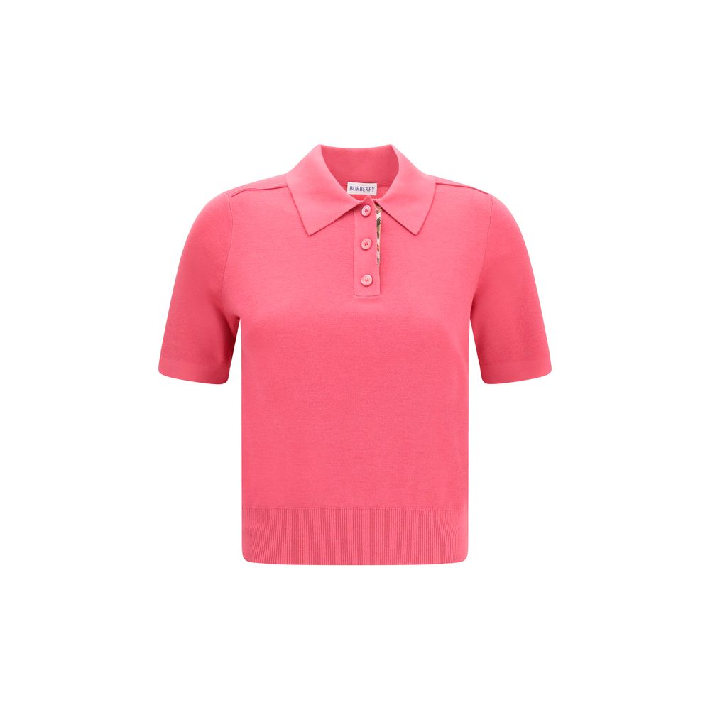 Burberry Multicolor Wool Check Polo Shirt