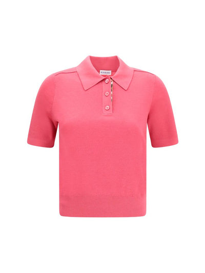 Burberry Multicolor Wool Check Polo Shirt