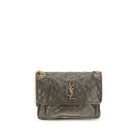 Saint Laurent Niki Vintage Leather Shoulder Bag — Bicolour