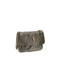 Saint Laurent Niki Vintage Leather Shoulder Bag — Bicolour
