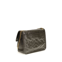 Saint Laurent Niki Vintage Leather Shoulder Bag — Bicolour